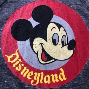 Used Disney Parks Distressed Burnout Lightweight Hooded Pullover